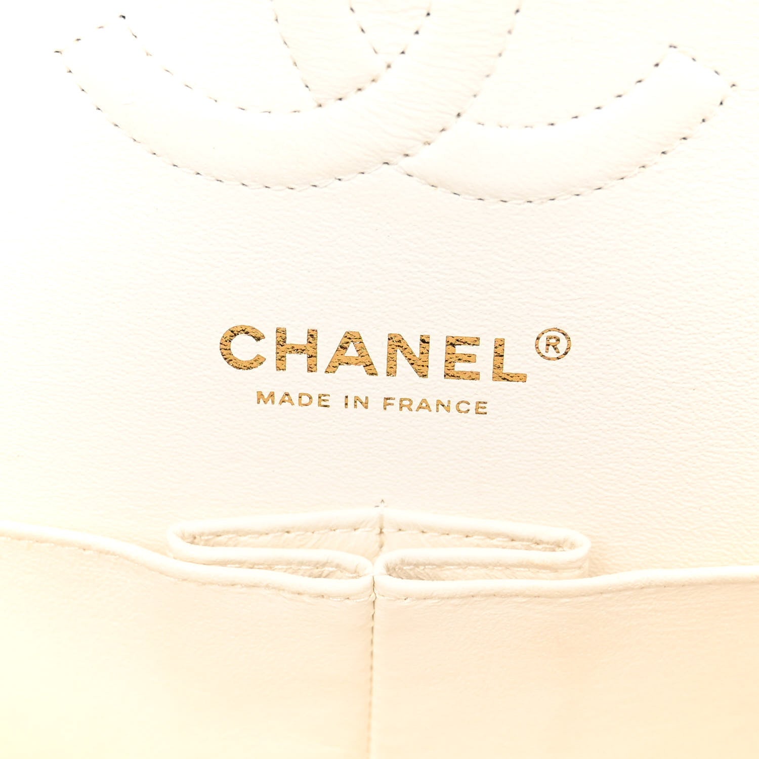 Chanel Caviar Quilted Medium Double Flap White 6 of 11