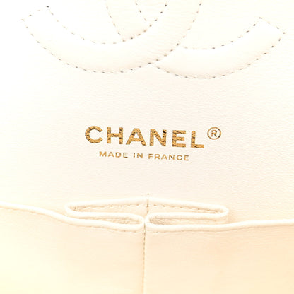Chanel Caviar Quilted Medium Double Flap White 6 of 11