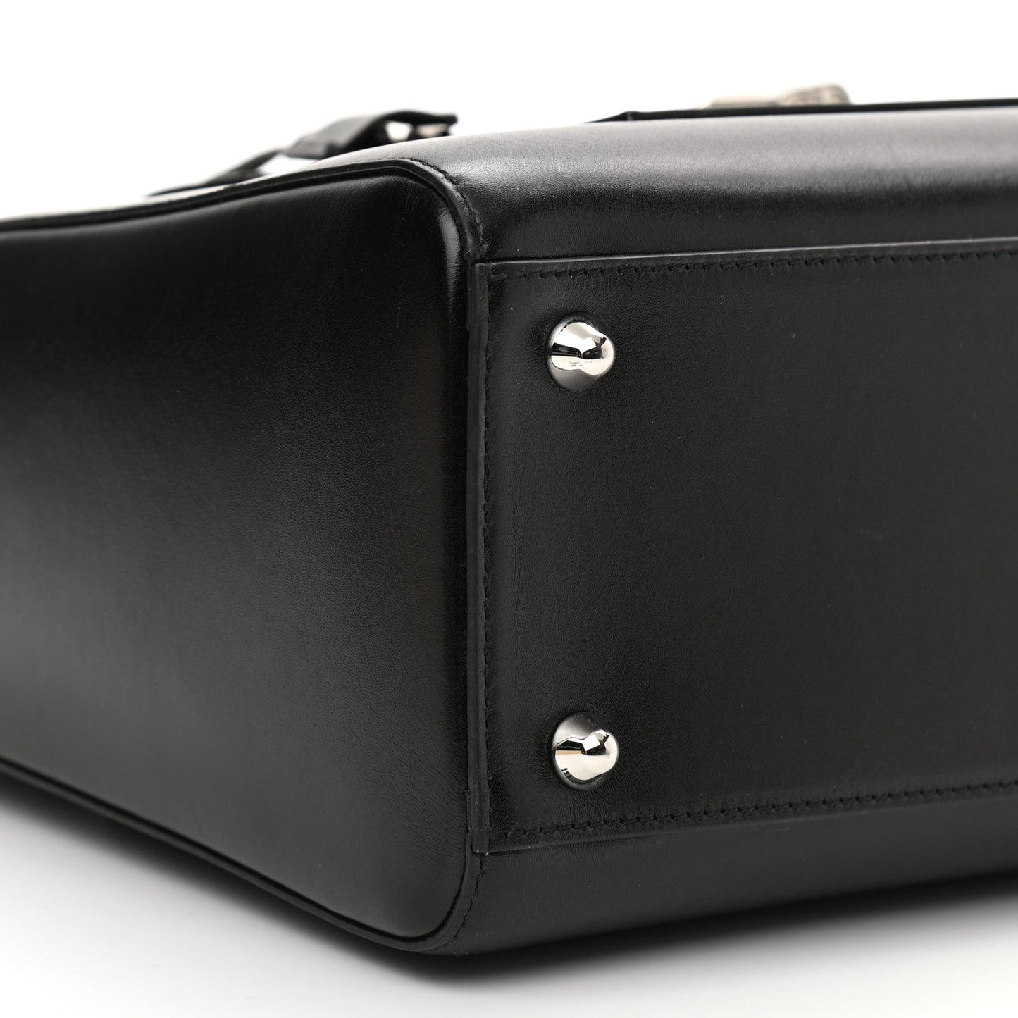 Box Calfskin Lady Dior Pouch Tote Black