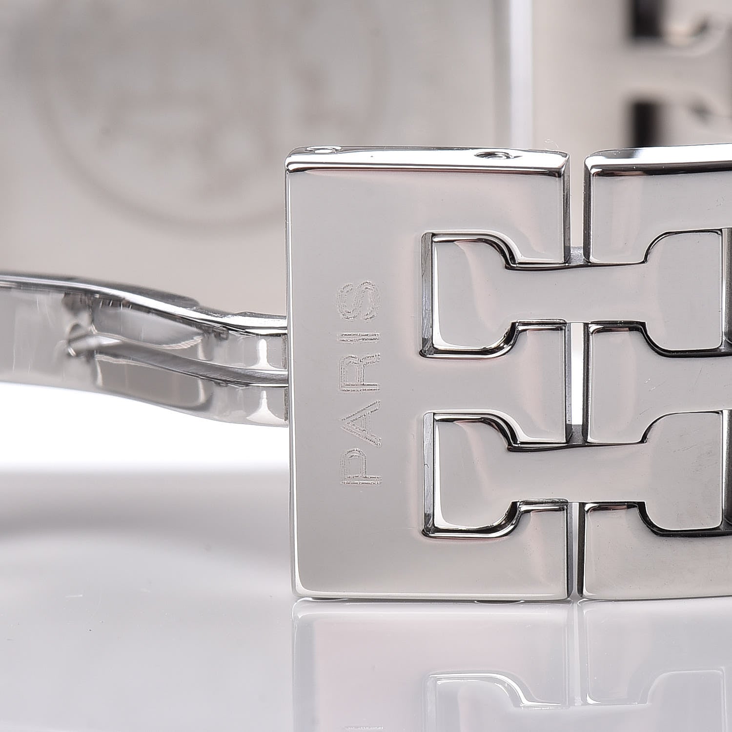 Hermes Stainless Steel 21mm Heure H Hour Quartz Watch Black 7 of 9
