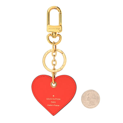 Louis Vuitton Vernis Degrade Love Lock Heart Key Holder Bag Charm Pink Red 2 of 5