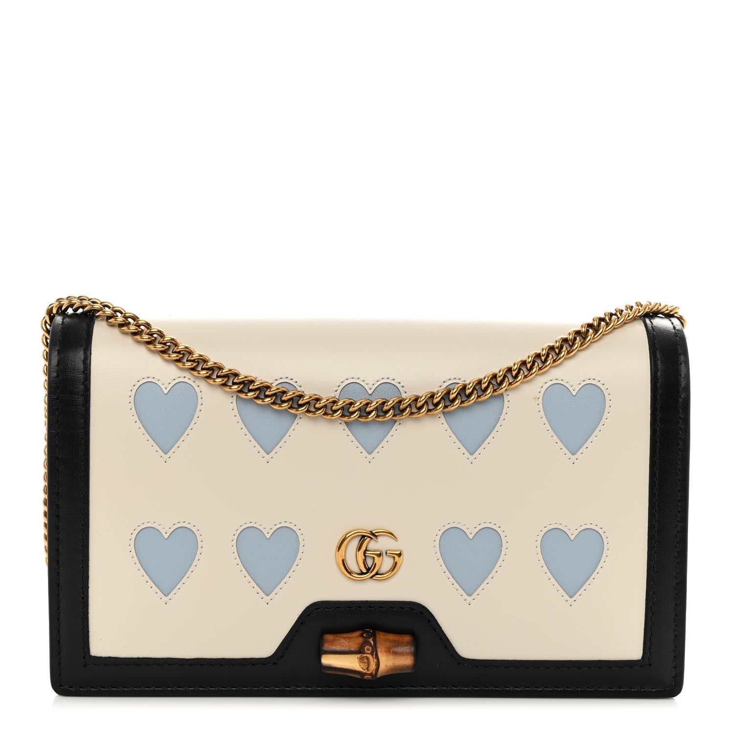 Gucci Calfskin Lovelight Mini Diana Chain Bag Mystic White Paradise Cloude 1 of 10