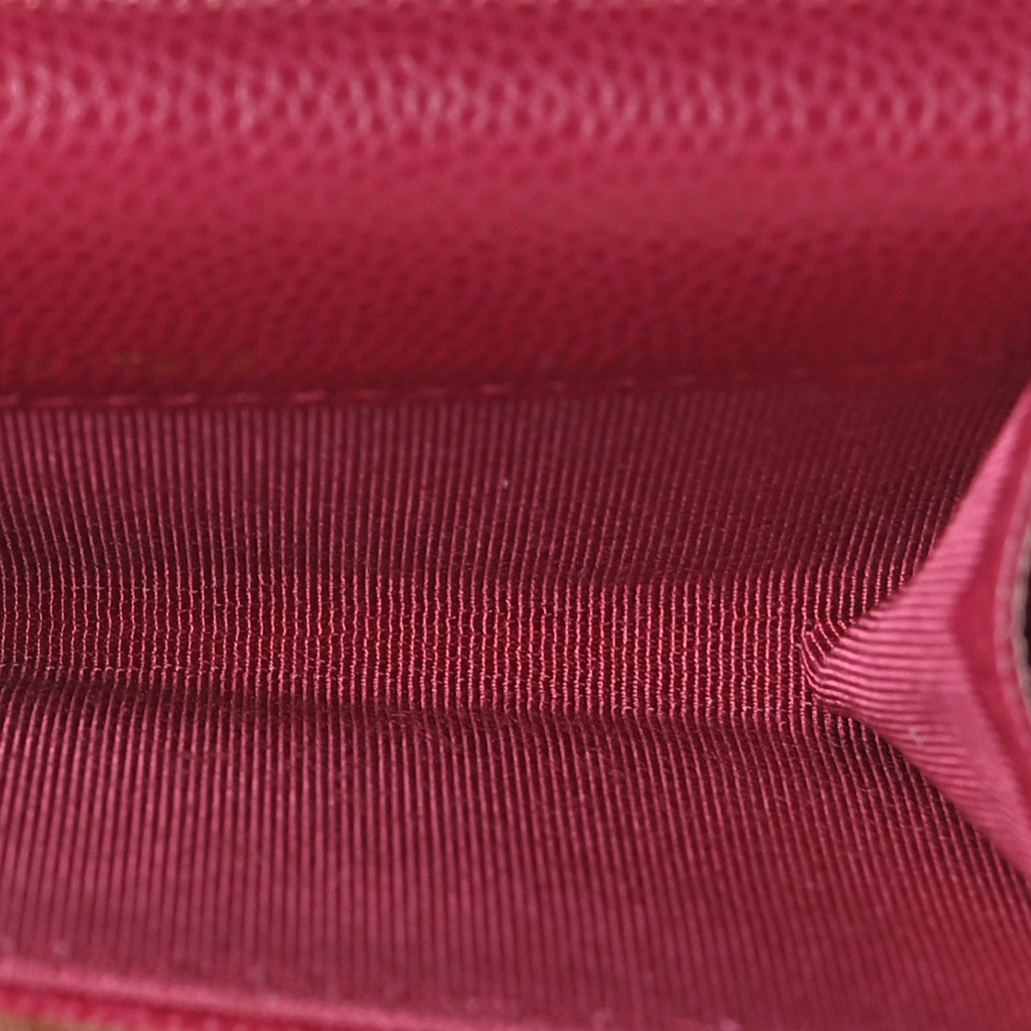 Chanel Caviar Quilted Flap Card Holder Wallet Dark Pink 6 of 8