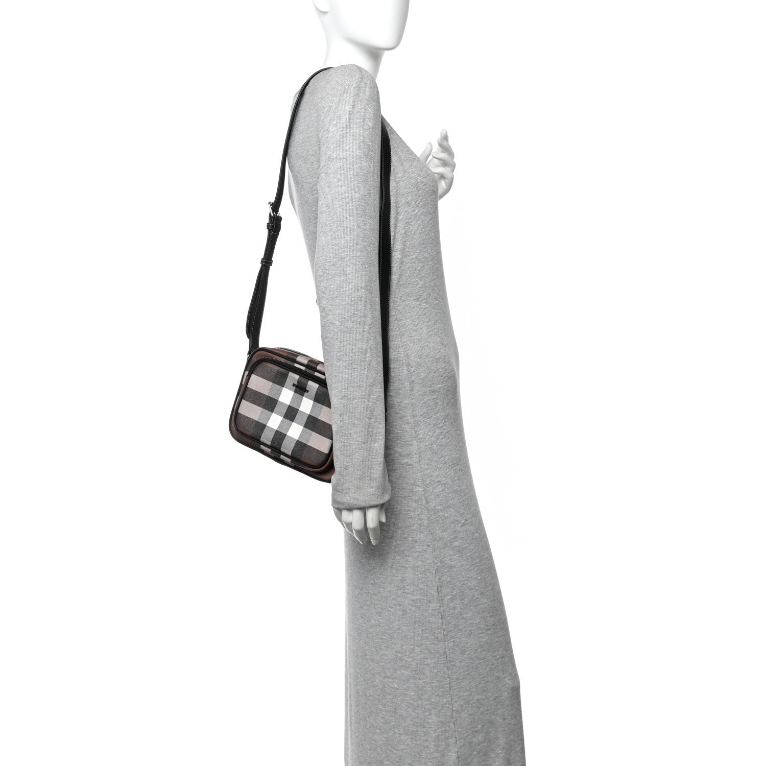 Burberry Canvas Check Paddy Messenger Birch Brown 2 of 10