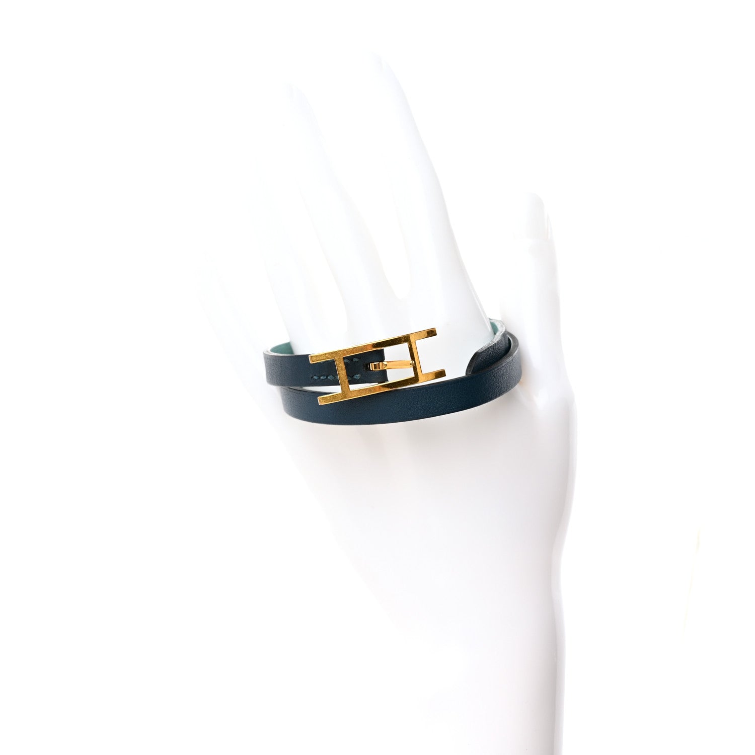 Hermes Swift Behapi Double Tour Bracelet XS Colvert Belu Atoll 2 of 8