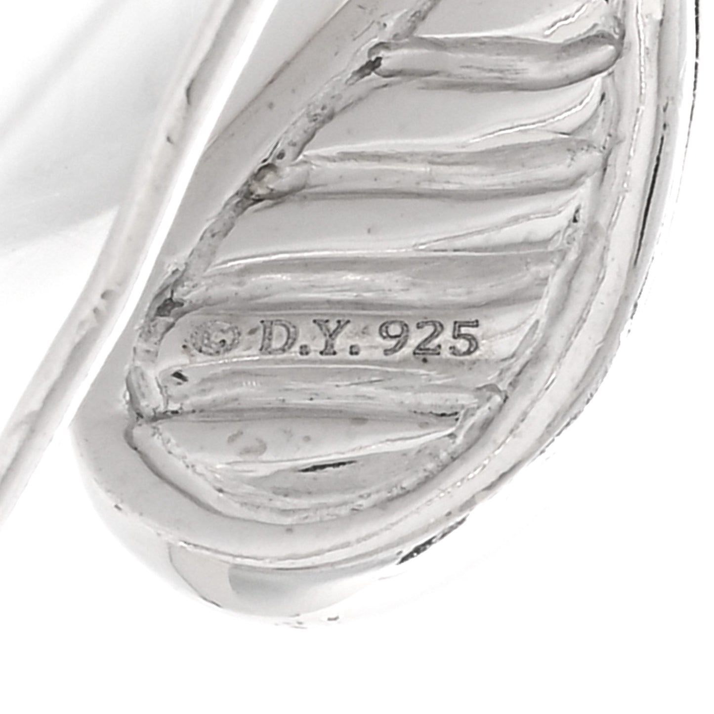 Sterling Silver Diamond 15mm Pure Form Earrings