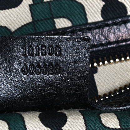 Gucci Calfskin Guccissima Signoria Bowler Bag Black 8 of 14