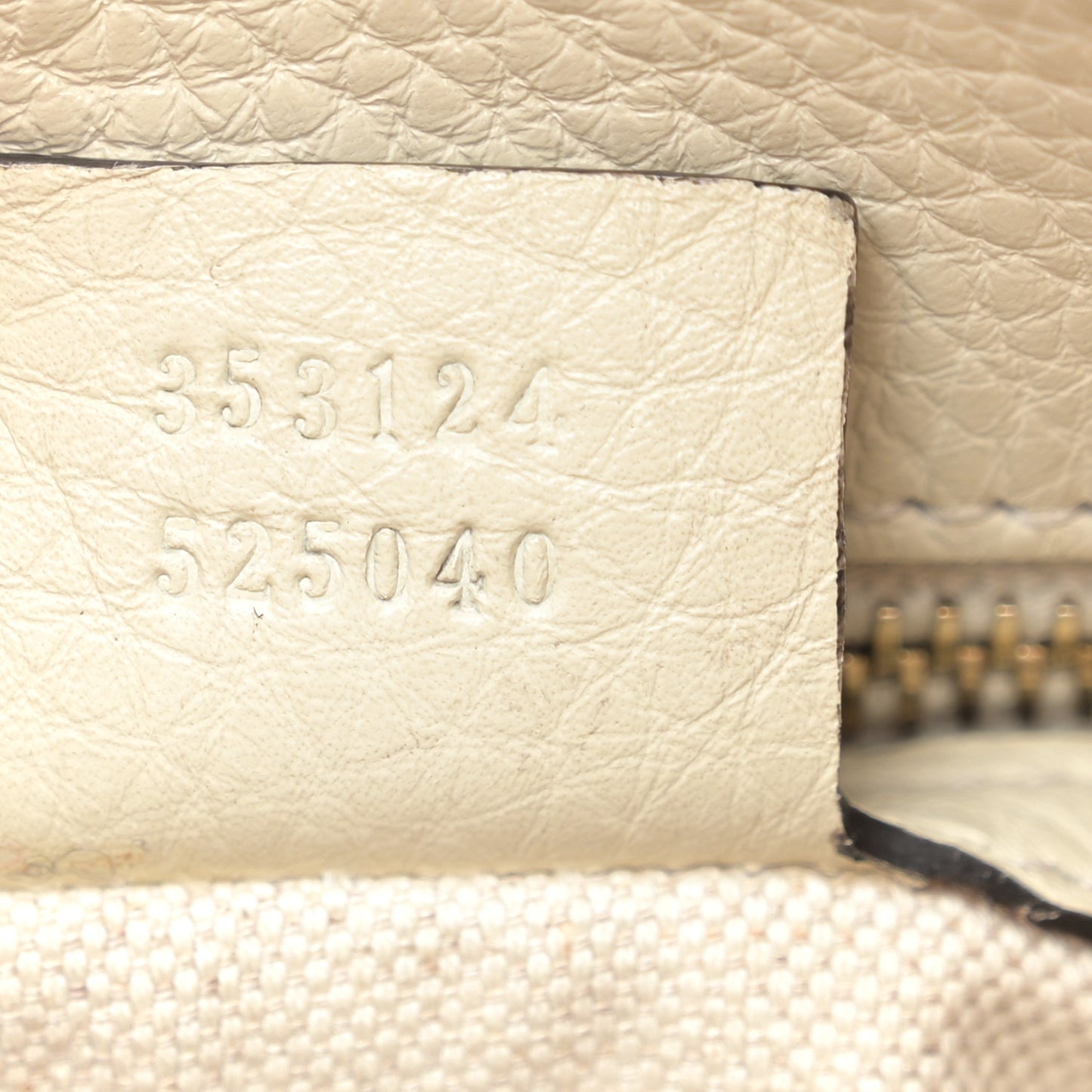 Calfskin Bamboo Medium Shopper Boston Mystic White