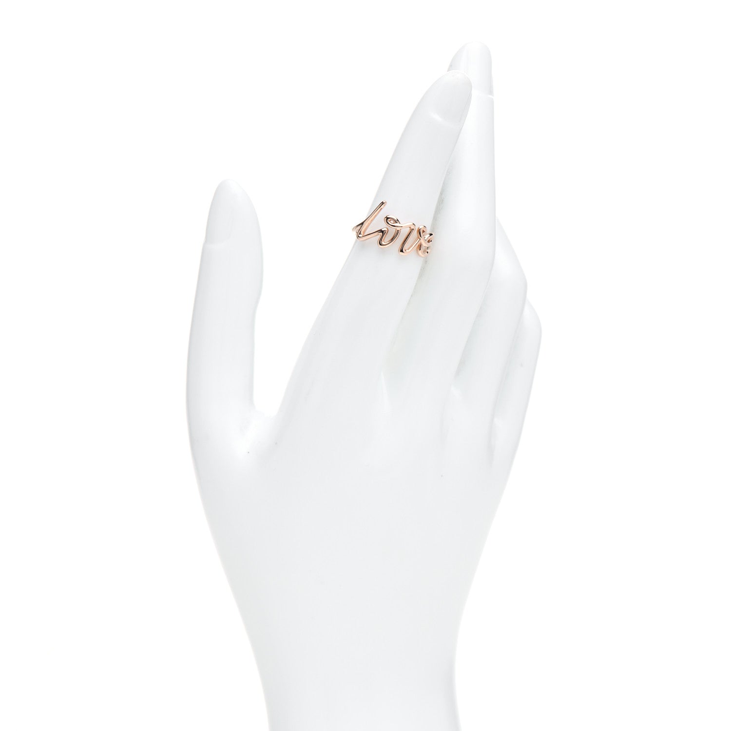 Tiffany 18K Rose Gold Paloma's Graffiti Love Ring 50 5.5 2 of 5