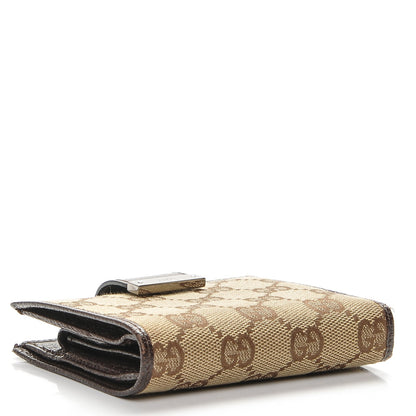 Gucci Monogram Compact Wallet Dark Brown 4 of 6