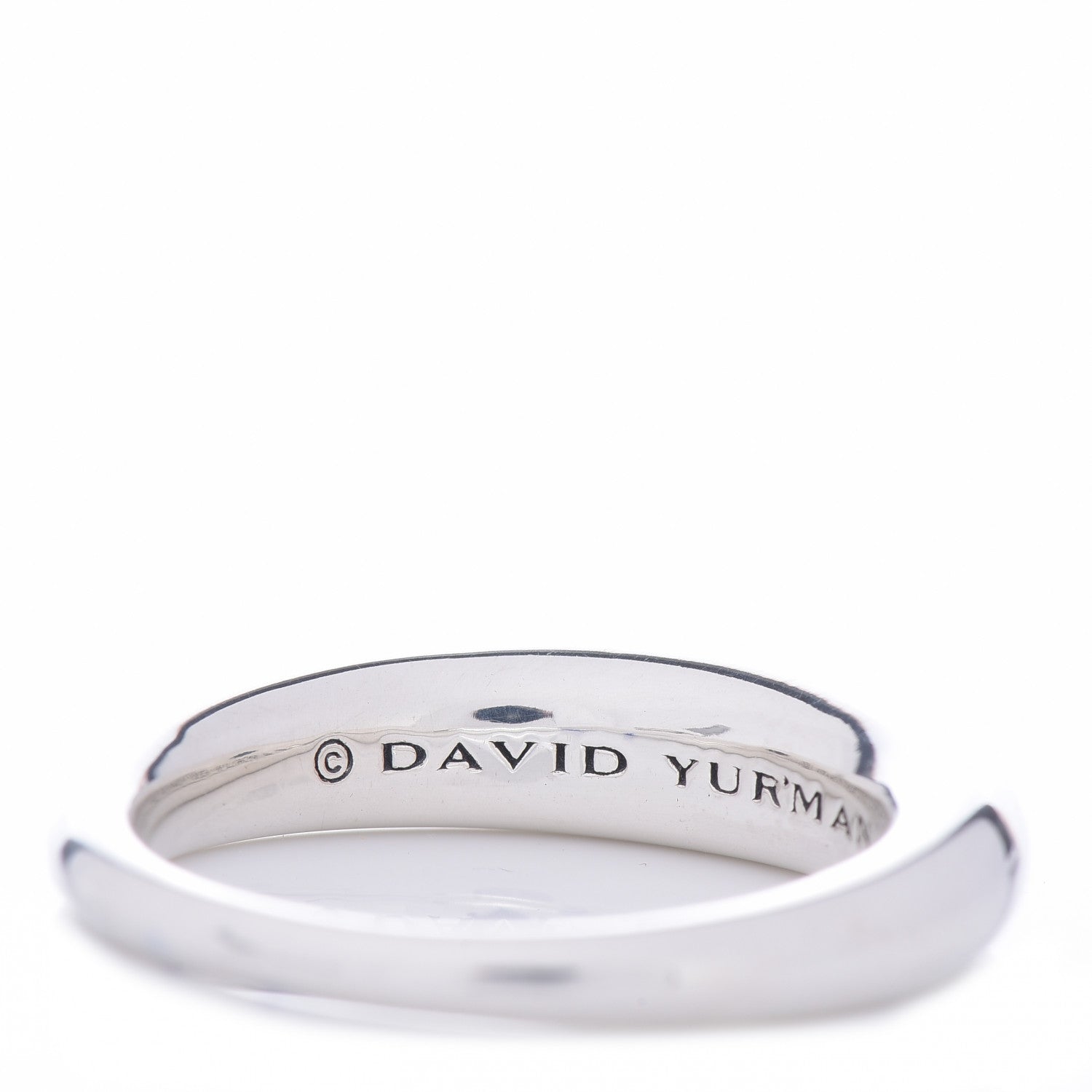 David Yurman Sterling Silver 5mm Pure Form Set of 2 Stack Rings 57 8 5 of 6