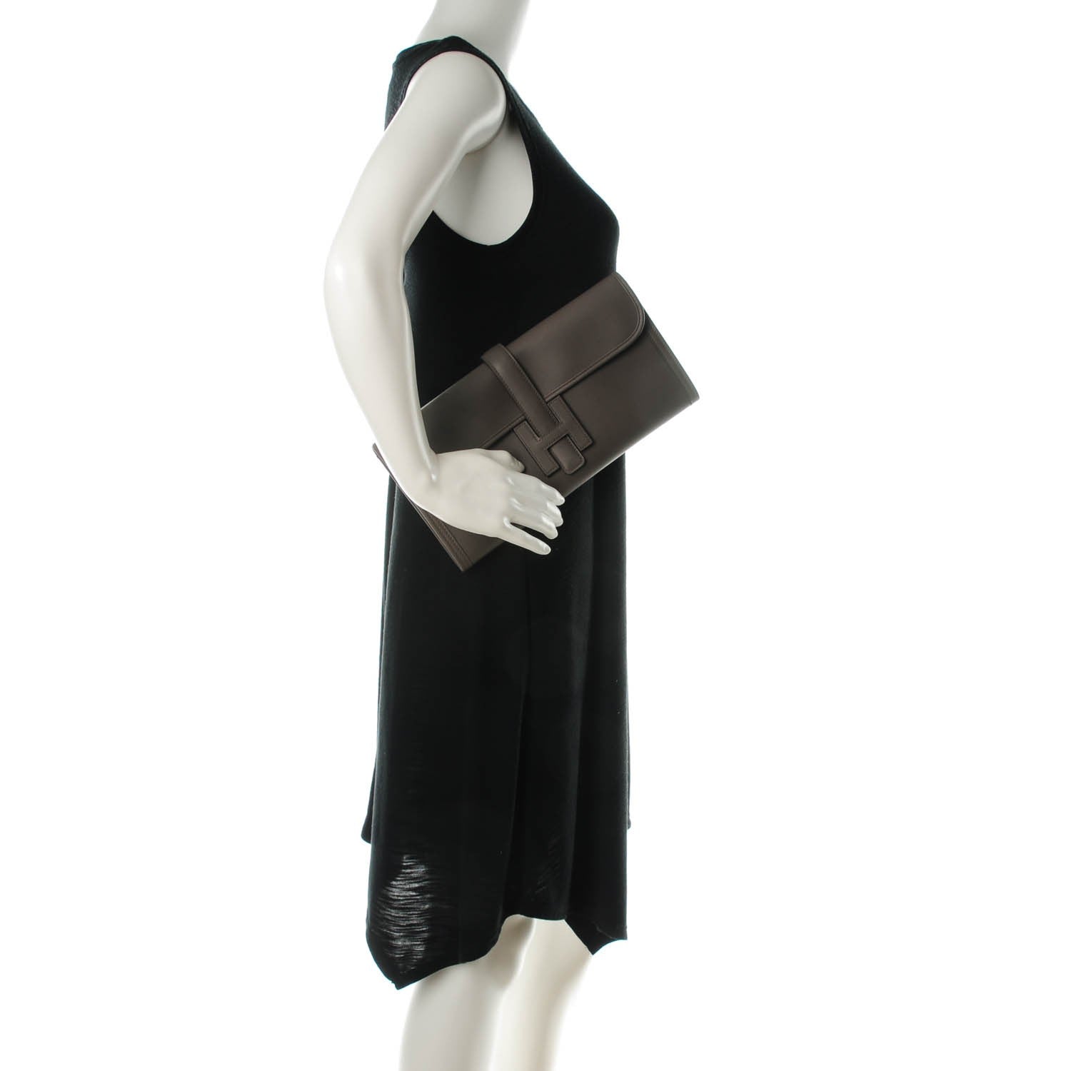 Hermes Swift Jige Elan 29 Clutch Etain 2 of 8