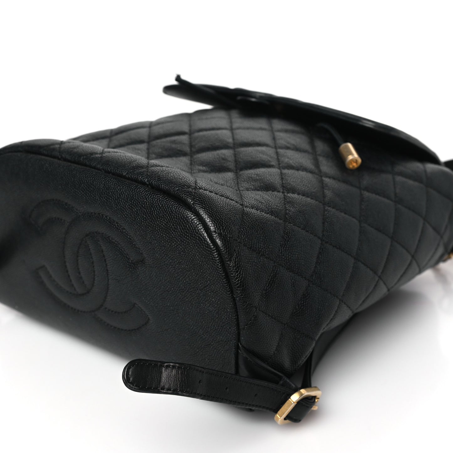 Caviar Quilted Filigree Backpack Black