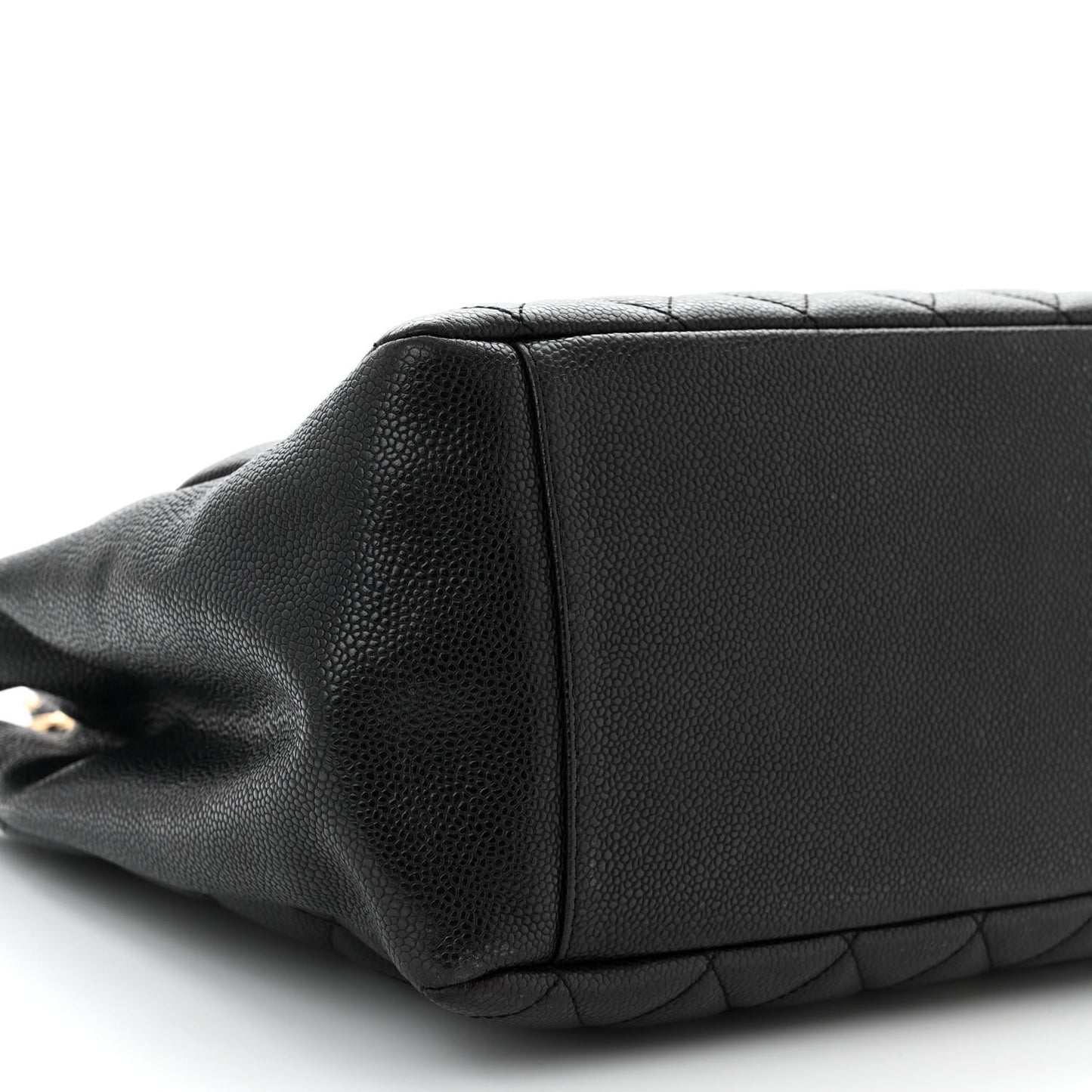 Caviar Quilted Grand Shopping Tote GST Black