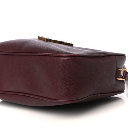 Saint Laurent Lambskin Monogram Lou Camera Bag Burgundy 9 of 11