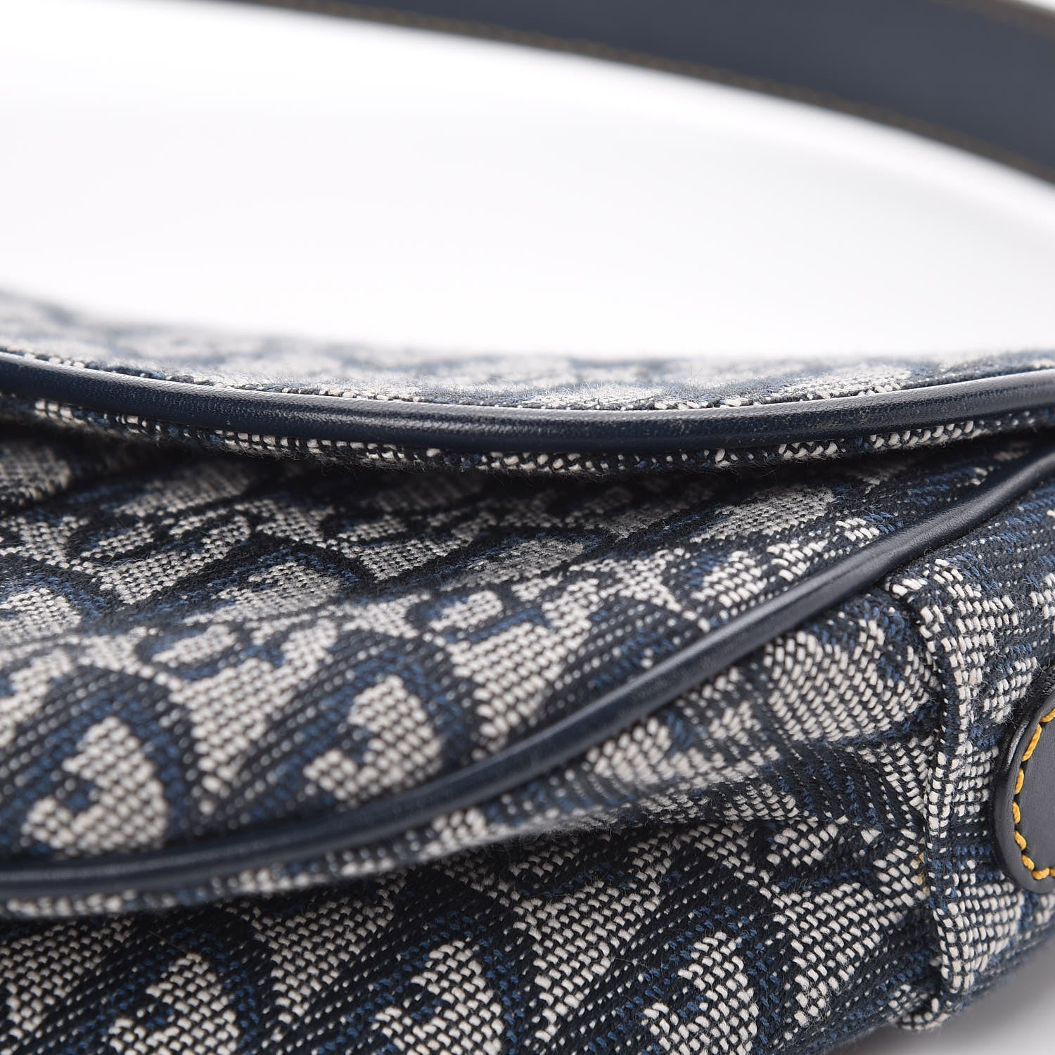 Christian Dior Monogram Saddle Bag Blue 15 of 16