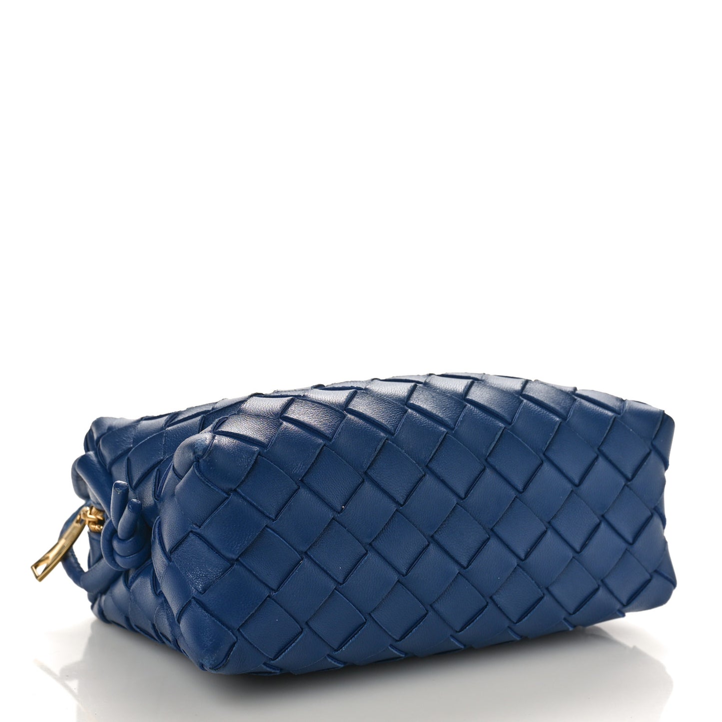 Nappa Intrecciato Mini Loop Camera Bag Baltic Blue