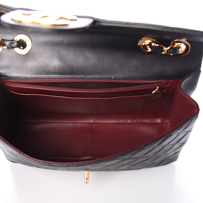 Chanel Lambskin Quilted XL Jumbo Single Flap Black 4 of 9