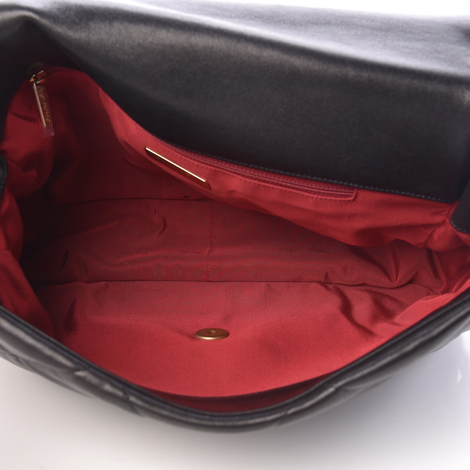 Chanel Goatskin Quilted Maxi 19 Flap Black 5 of 13