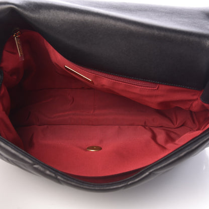 Chanel Goatskin Quilted Maxi 19 Flap Black 5 of 13