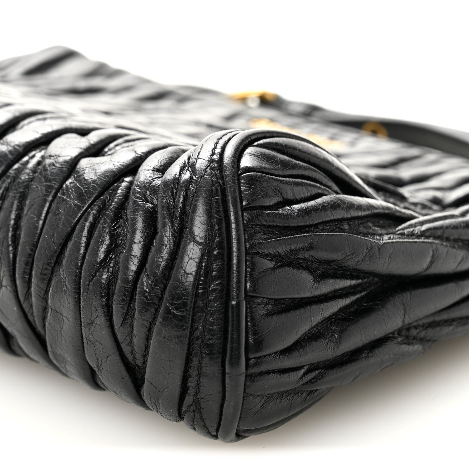 Miu Miu Nappa Matelasse Lux Shoulder Bag Black 18 of 19