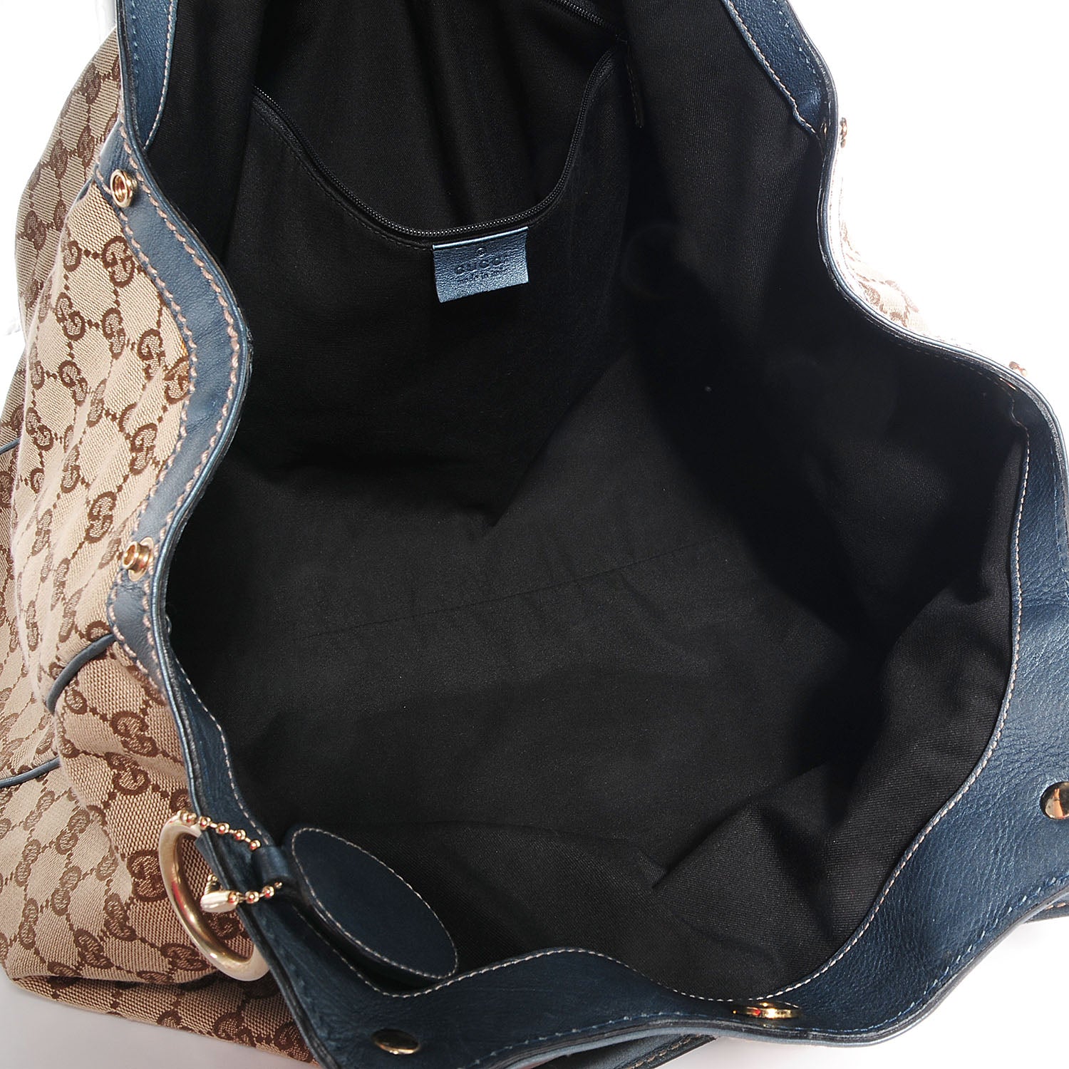 Gucci Monogram Large Sukey Tote Beige Blue 5 of 8