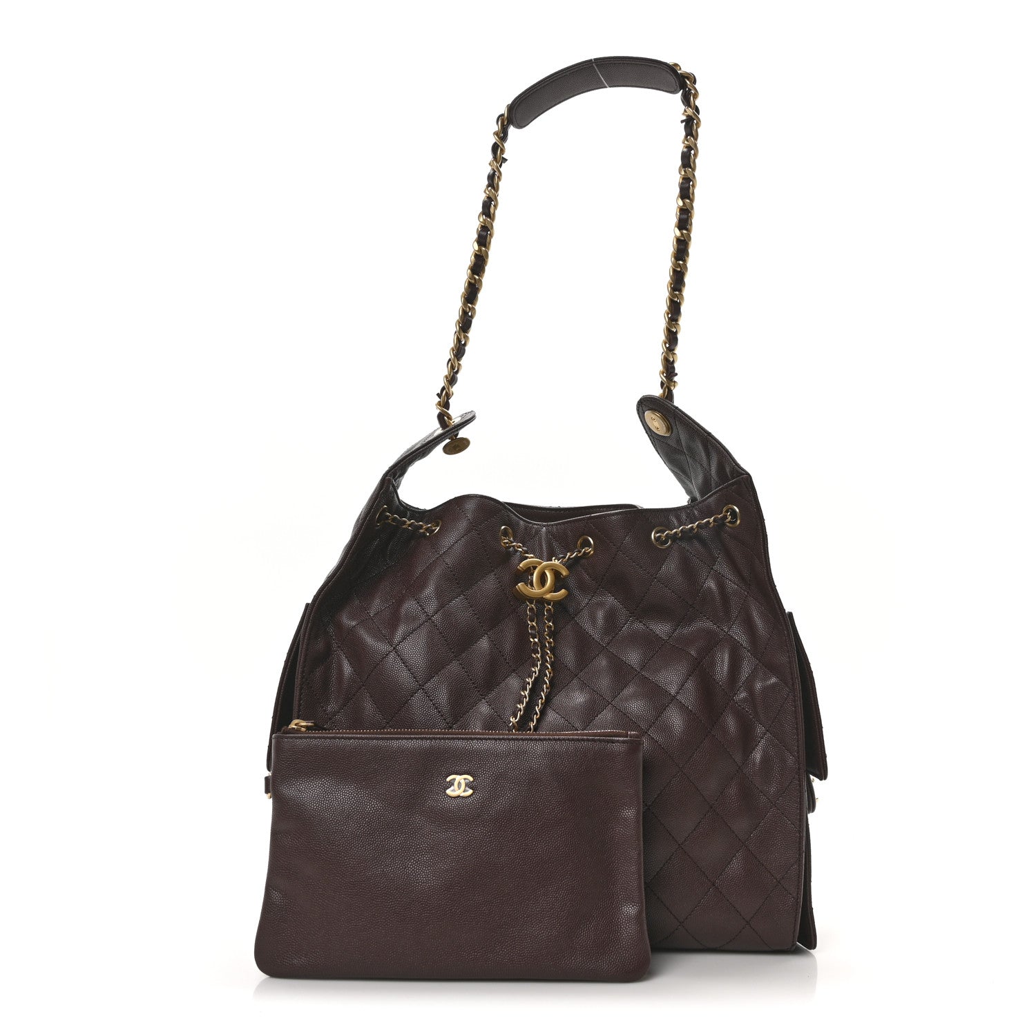 Chanel Caviar Quilted Medium Chanel 25 Handbag Dark Brown 3 of 11