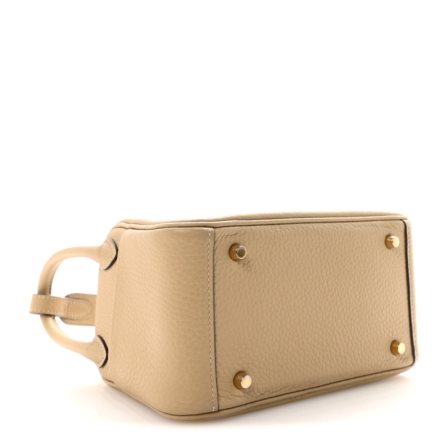 Hermes Taurillon Clemence Verso Mini Lindy 20 Trench Gris Asphalte 4 of 10