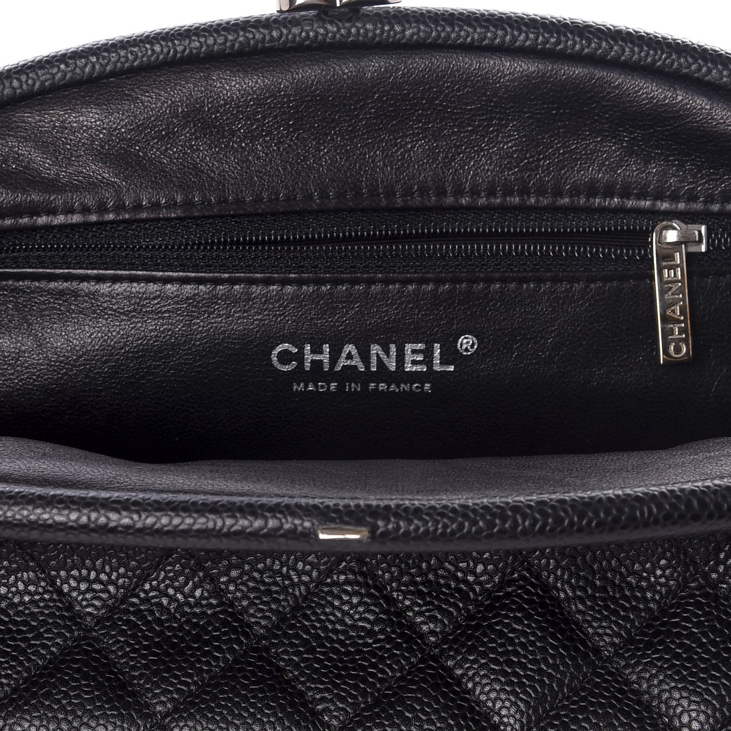 Caviar Quilted Timeless Clutch Black