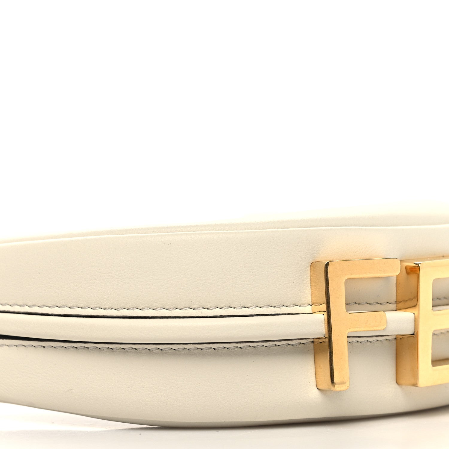 Fendi Vitello Grace Matte Nano Fendigraphy Hobo Charm White Ice 9 of 11