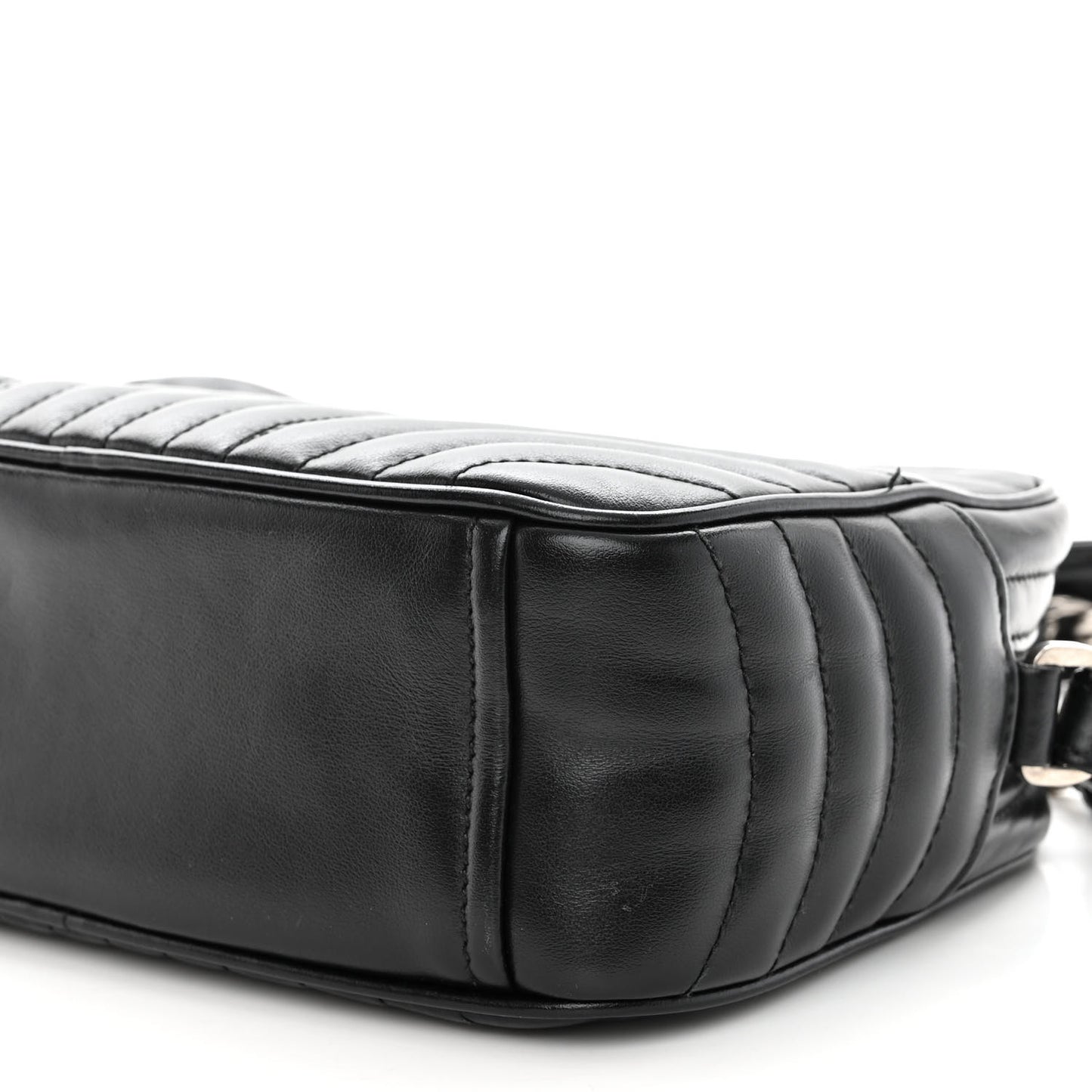 Soft Calfskin Diagramme Camera Bag Black
