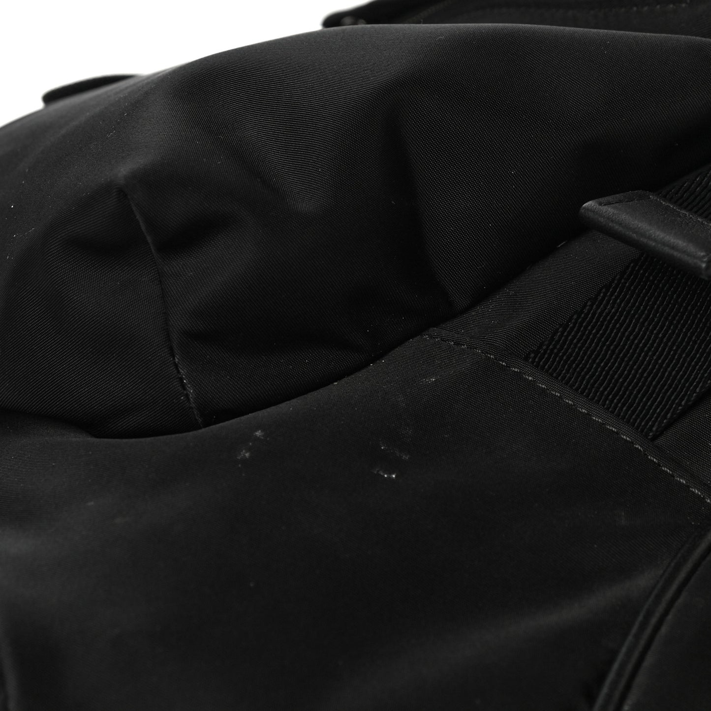 Nylon Logo Print Rocky Backpack Black