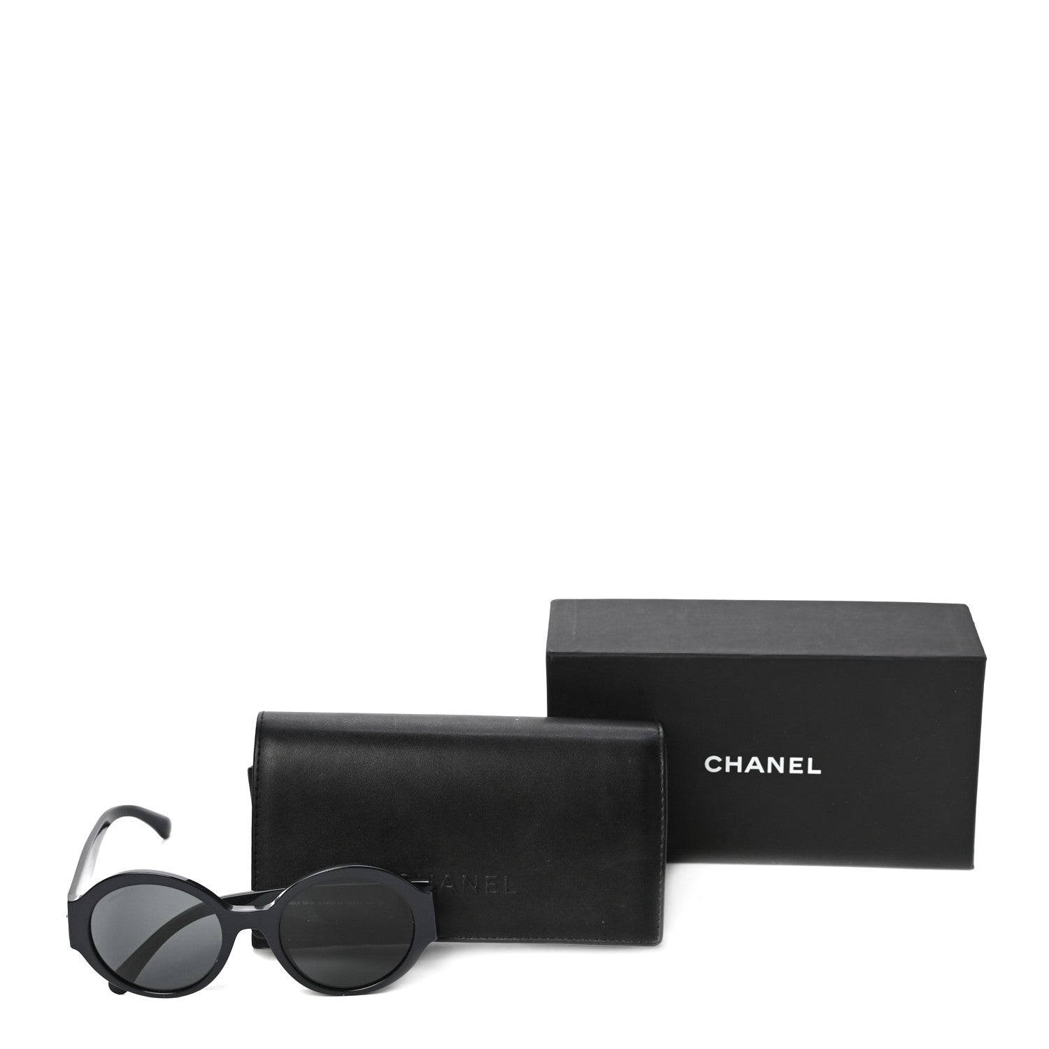 Chanel Acetate Polarized Round Sunglasses 5410 Black 7 of 7