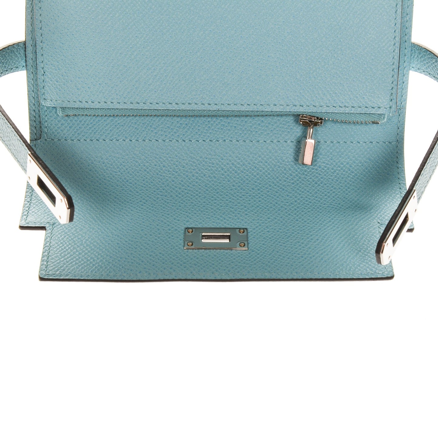 Epsom Medium Kelly Wallet Bleu Atoll