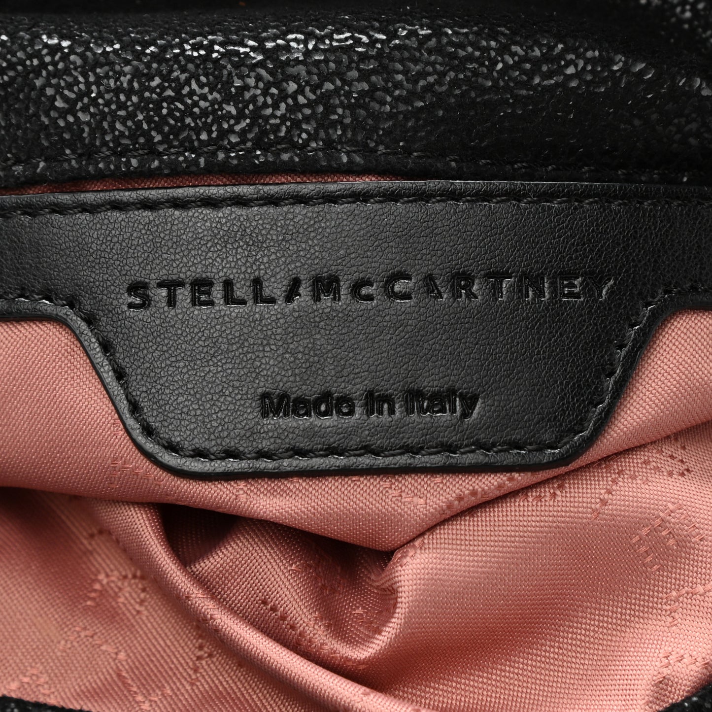 Shaggy Deer Mini Falabella Fold Over Tote Black