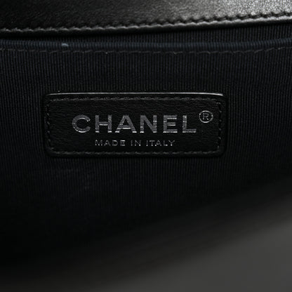 Chanel Lambskin Quilted Medium Boy Flap Black 6 of 11