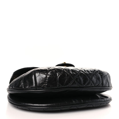 Chanel Glazed Calfskin Quilted Medium Bubble CC Flap Black 4 of 9