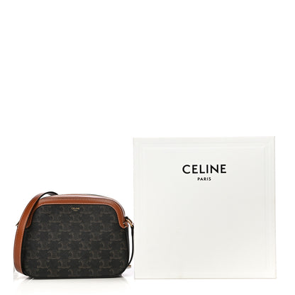 Celine Triomphe Canvas Small Camera Bag Tan 12 of 12