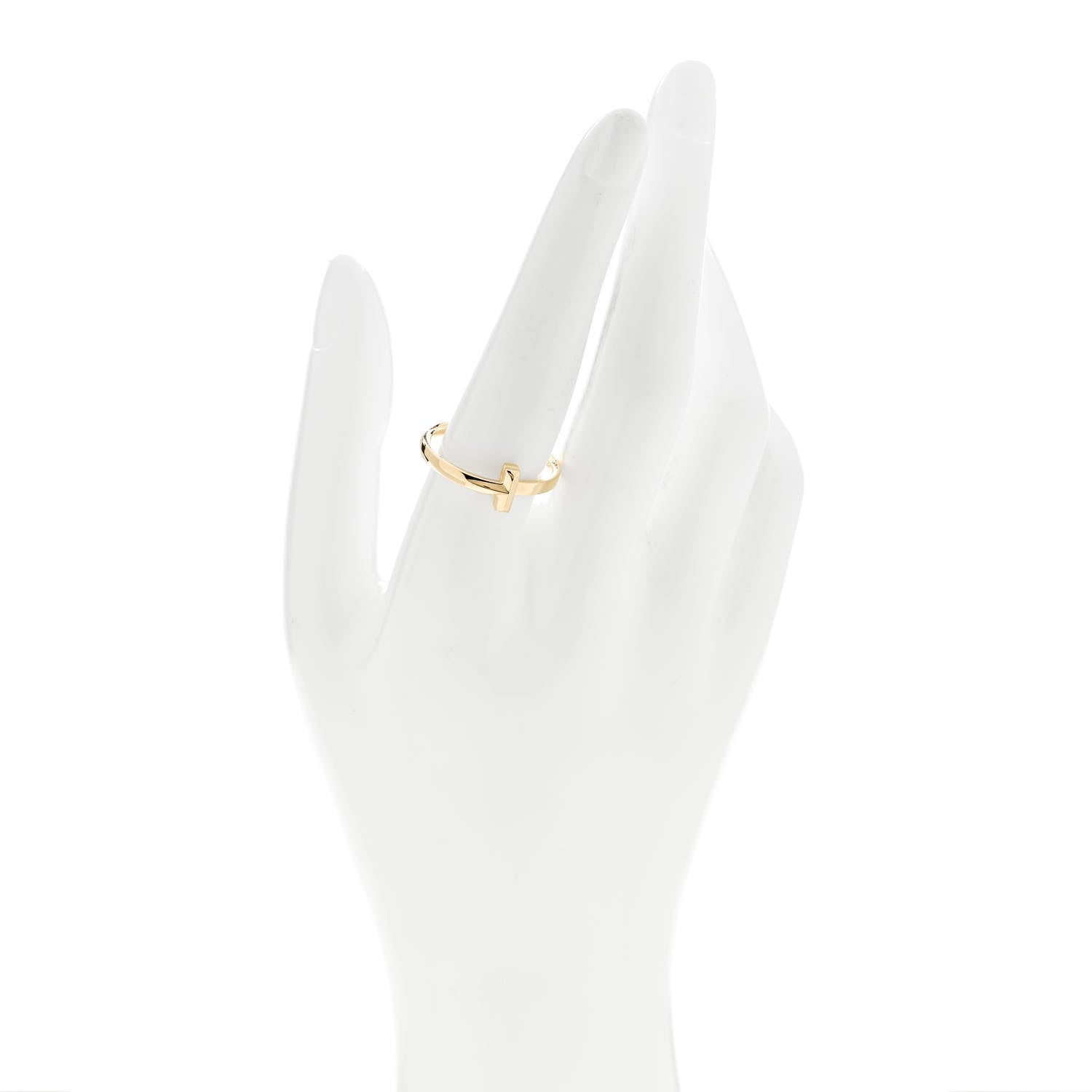 Tiffany 18K Yellow Gold T T1 Ring 60 9.25 2 of 4