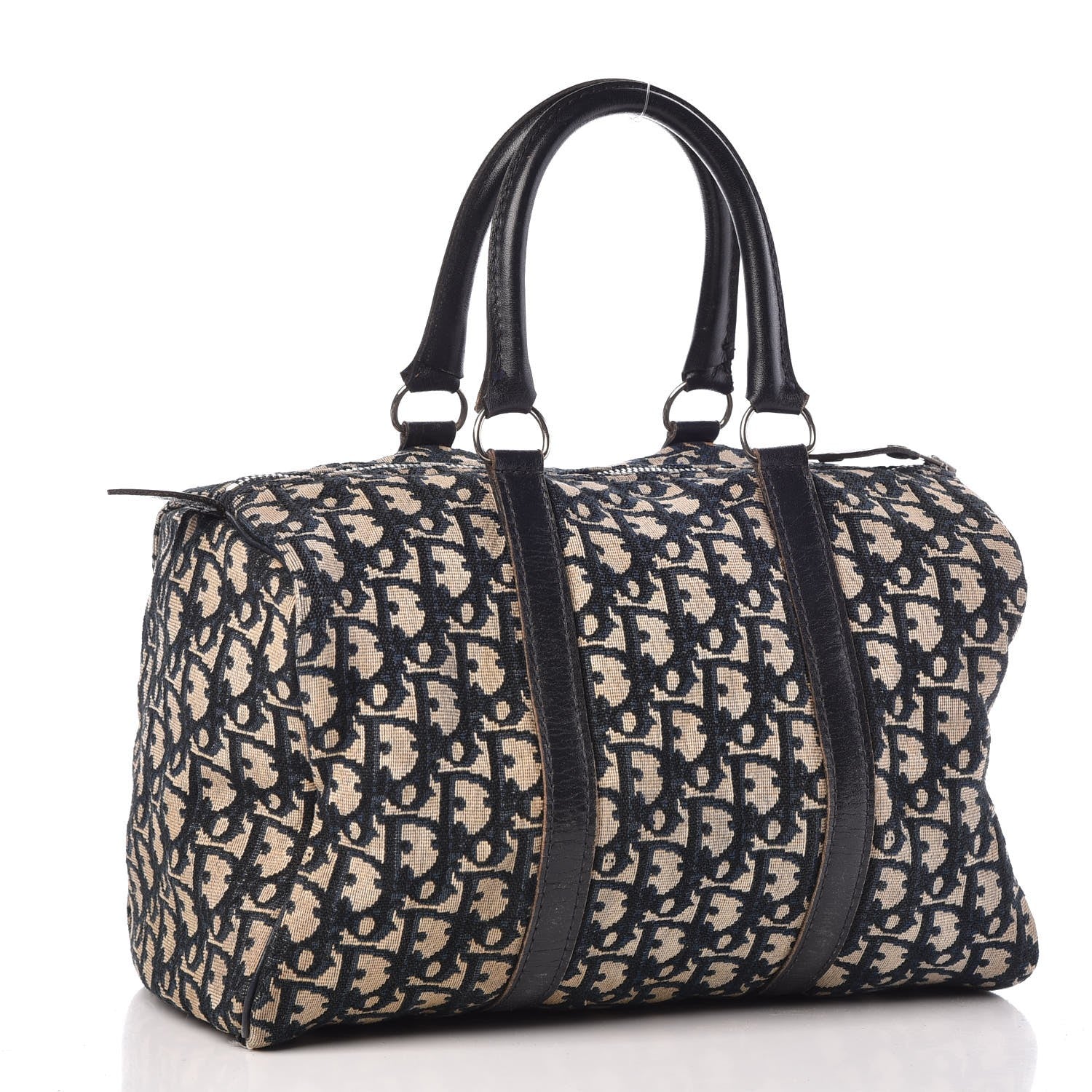 Christian Dior Monogram Boston Navy Blue 3 of 44