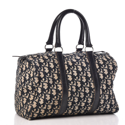 Christian Dior Monogram Boston Navy Blue 3 of 44
