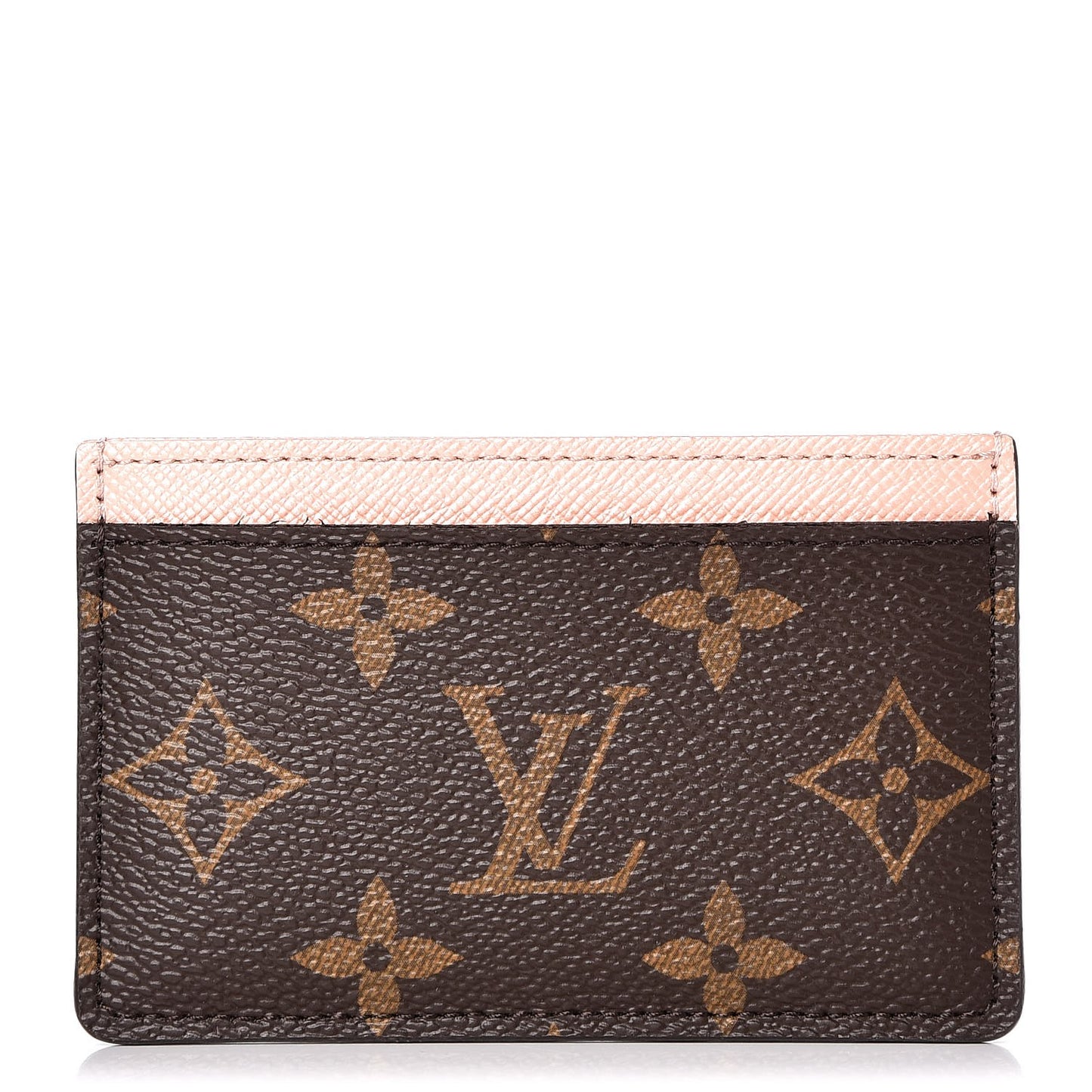 Monogram Card Holder Rose Nacre