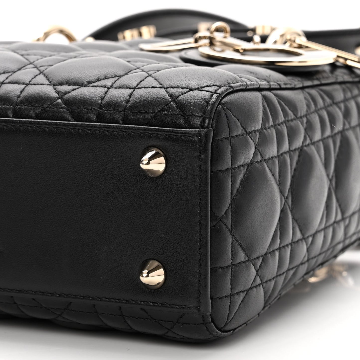 Lambskin Cannage Small My ABCDior Lady Dior Black