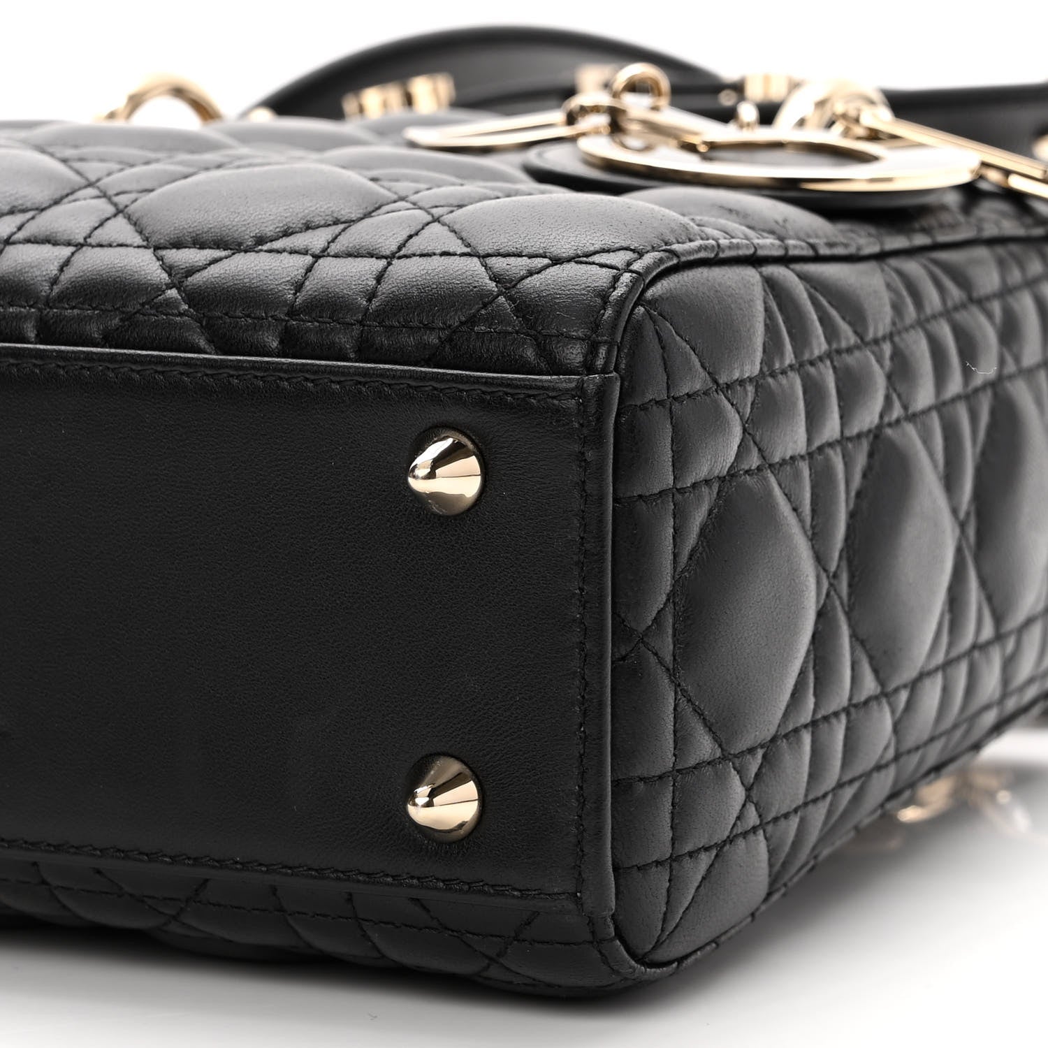 Christian Dior Lambskin Cannage Small My ABCDior Lady Dior Black 11 of 11