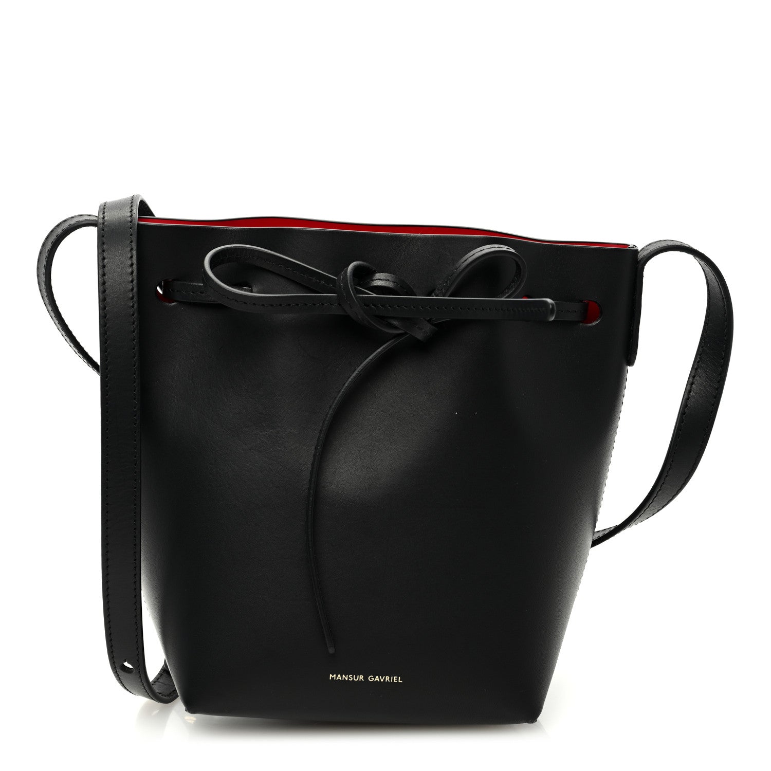 Mansur Gavriel Calfskin Mini Mini Bucket Bag Black Flamma 1 of 10