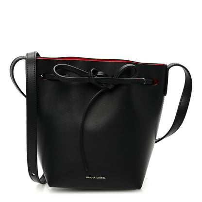 Mansur Gavriel Calfskin Mini Mini Bucket Bag Black Flamma 1 of 10