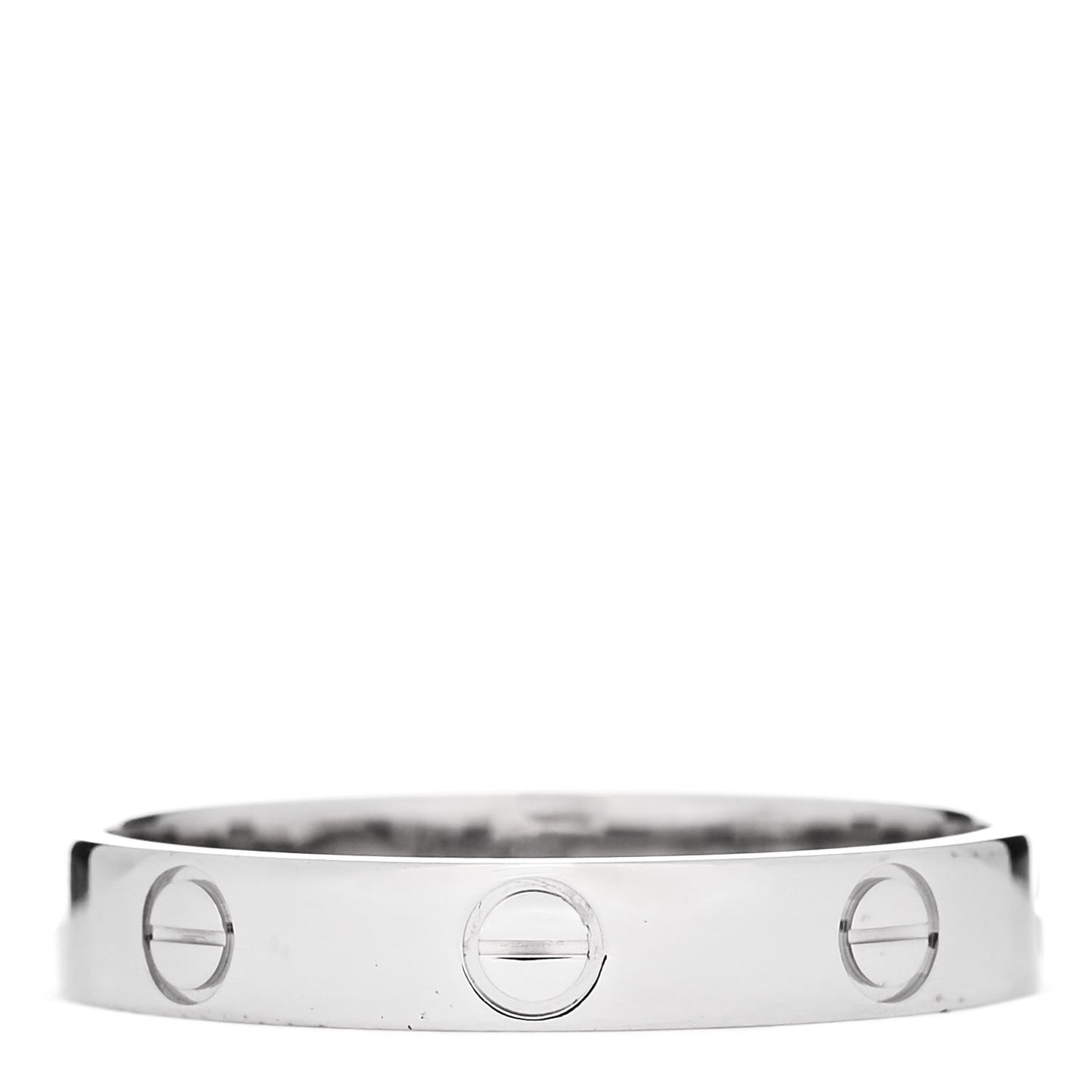 18K White Gold 3.5mm LOVE Wedding Band Ring 59 8.75