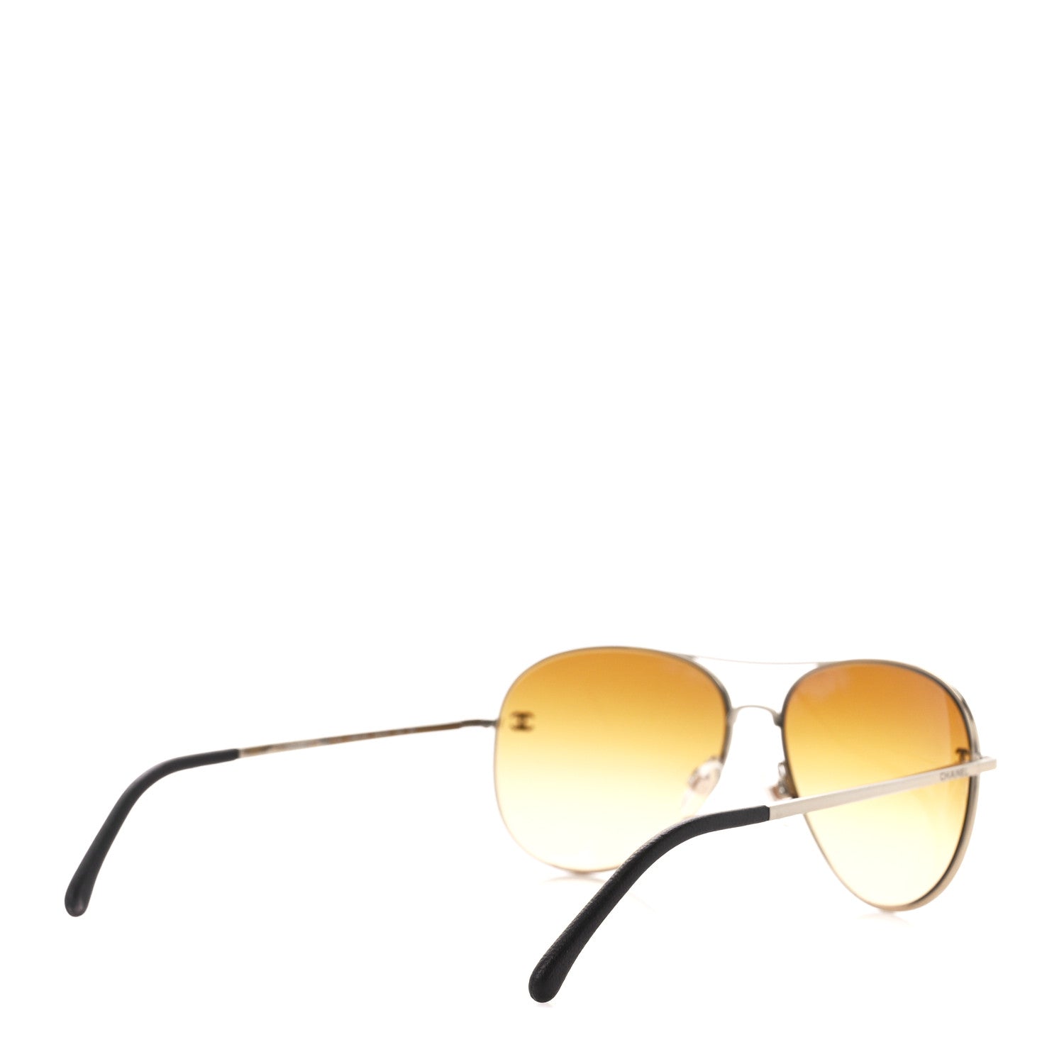 Chanel Metal Polarized Aviator CC Sunglasses 4189-T-Q Brown 4 of 8