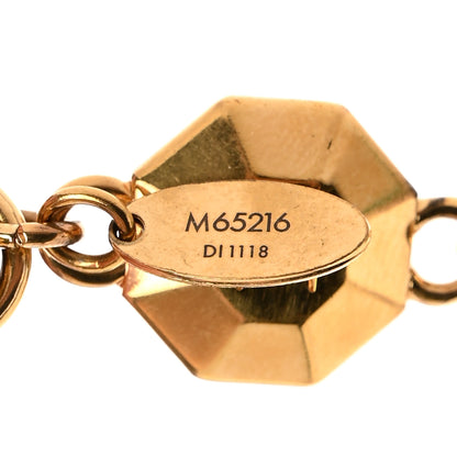 Louis Vuitton LV Facettes Bag Charm Key Holder Gold 3 of 4