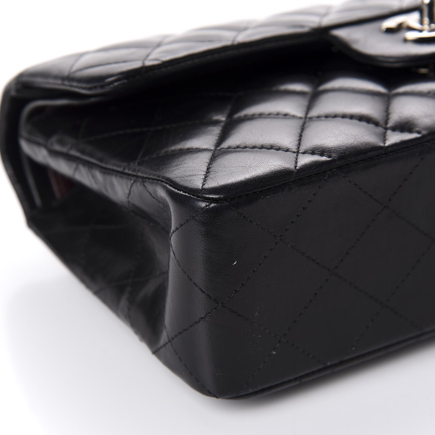 Chanel Lambskin Quilted Small Double Flap Black 7 of 11